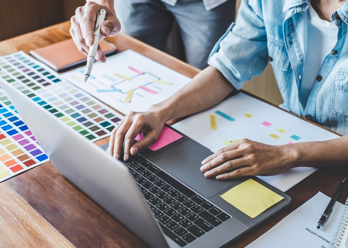 landing page design wireframe