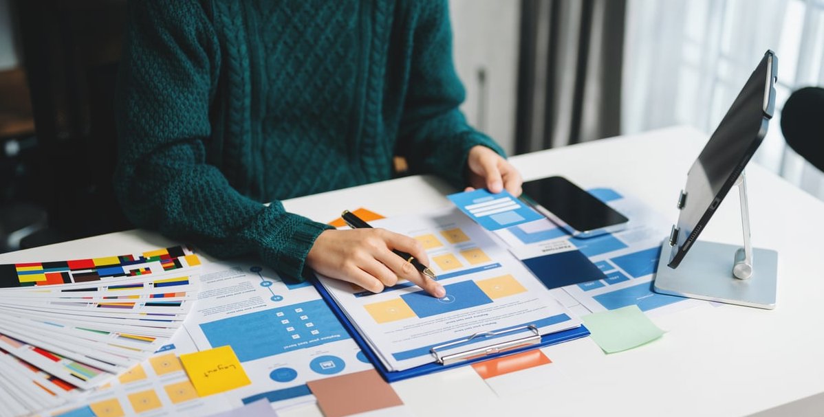 designer portfolio desk