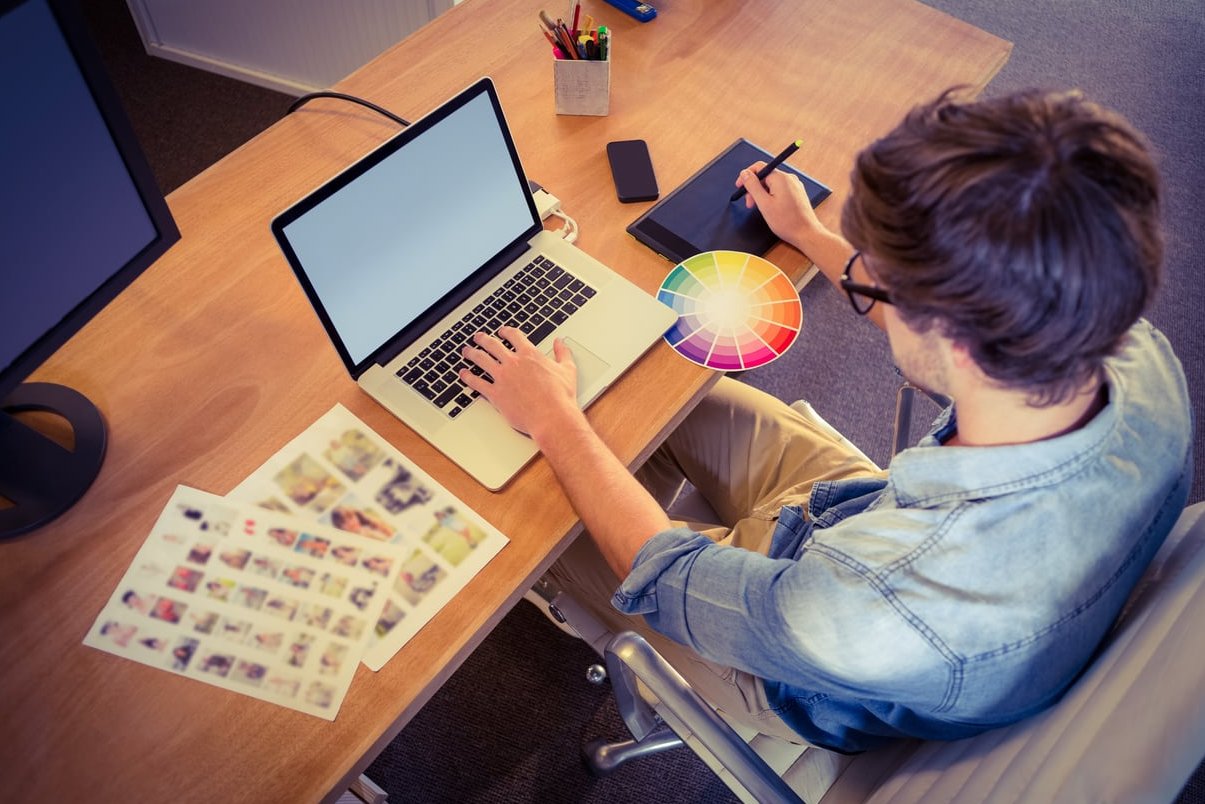 designer portfolio desk