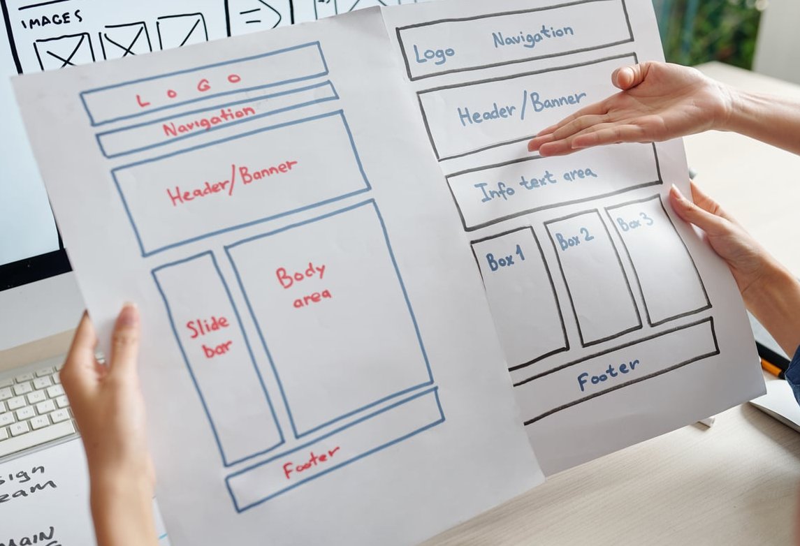 website design mockup