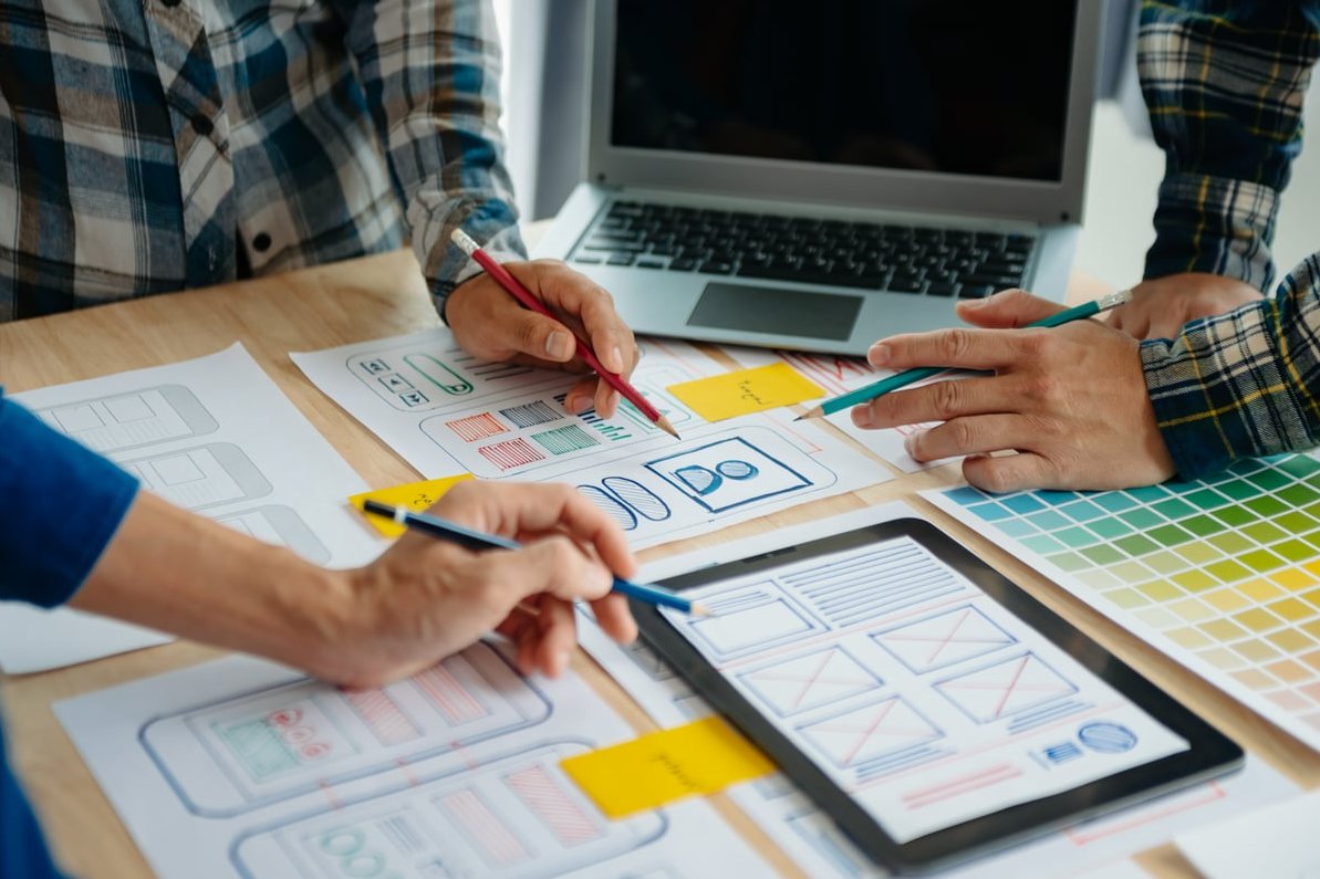 landing page wireframe