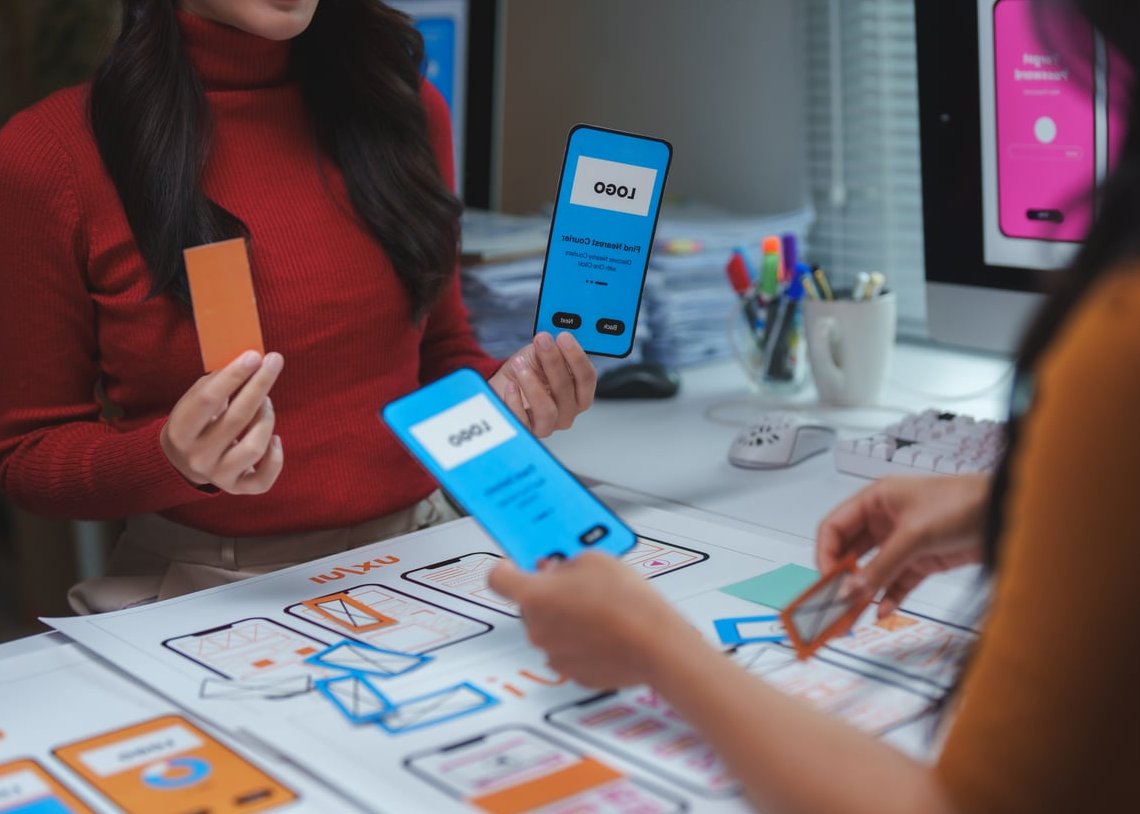 mobile app wireframe sketch